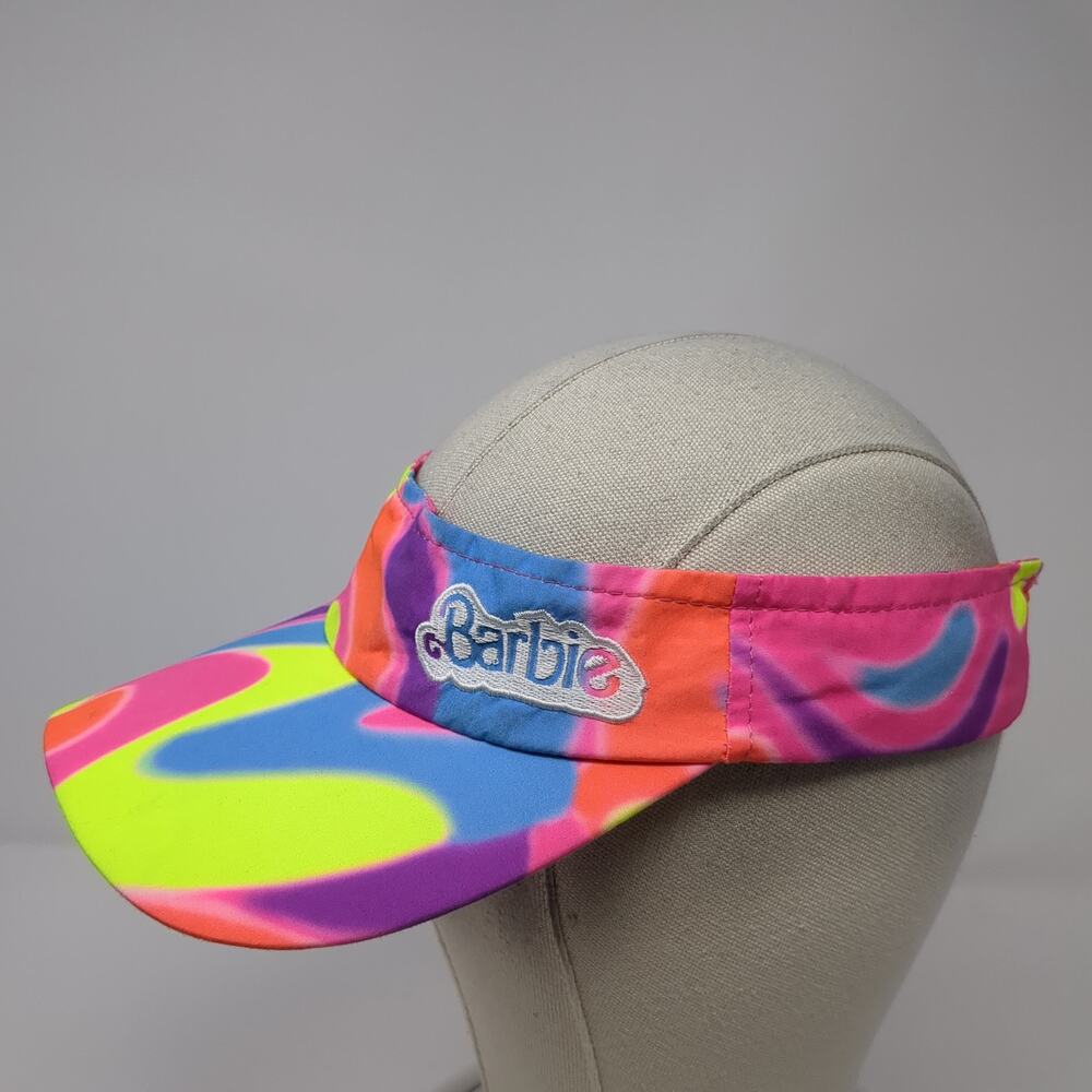 Barbie Sun Visor Cap Multicolor One Size Adjustable Embroidered Skating Outfit - Picture 3 of 8